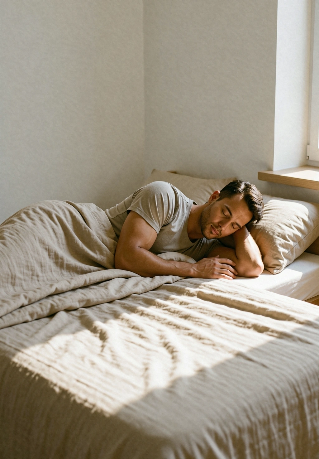 Lumina dimineții peste un spațiu de odihnă minimalist