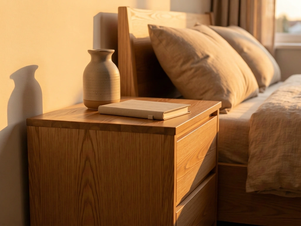 Noptieră din lemn de cedru